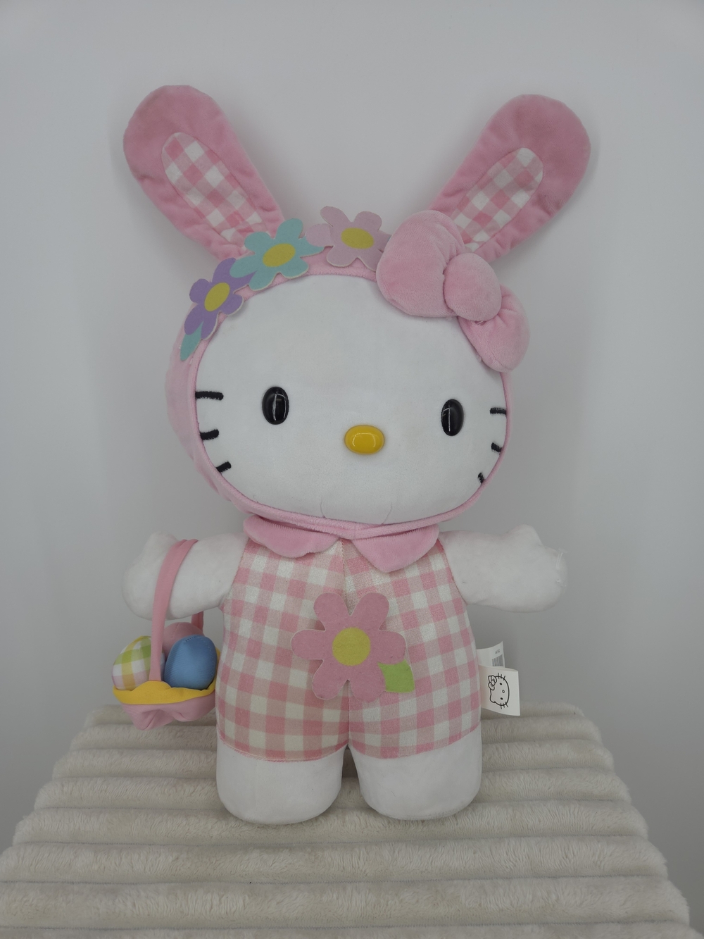 Sanrio Hello Kitty Pink Bunny Plush with Floral Headband